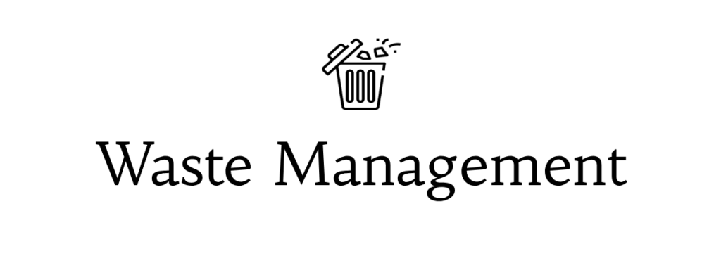 image with text: waste management